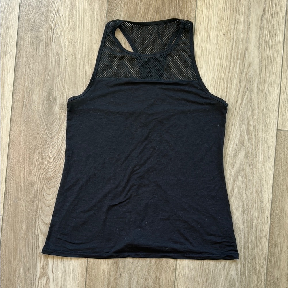 Athleta Racer back black tank top. Size small